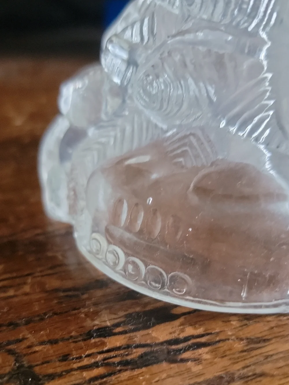 Clear Glass Christmas Tree Figurine - Tea Light Holder - Picture 4 of 11